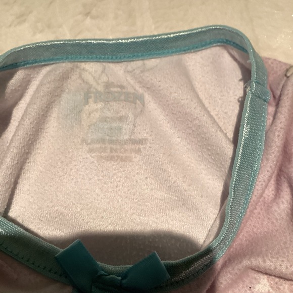 Frozen Elsa Graphic Print Toddler Girl's Purple Flannel Nightgown 3 T - Picture 3 of 6